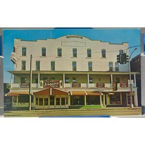 Vintage Postcard New Iroquois Hotel Tupper Lake NY Adirondacks Modern Rooms Air